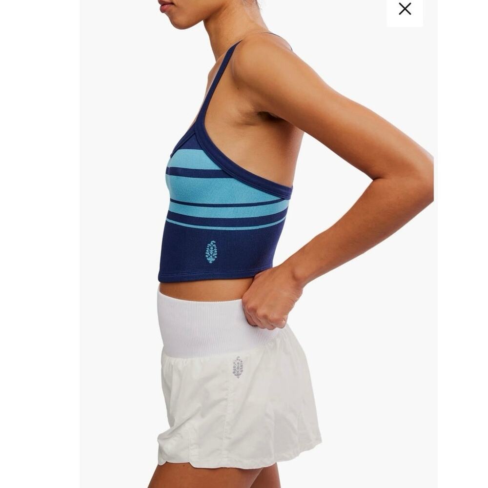 NWOT FP Movement All Clear Stripe Camisole in Midnight Navy Combo SZ XS/S - Picture 3 of 6
